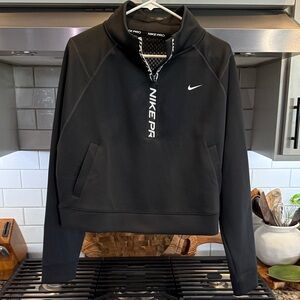 Nike Men's Black Zip-Up Sweater